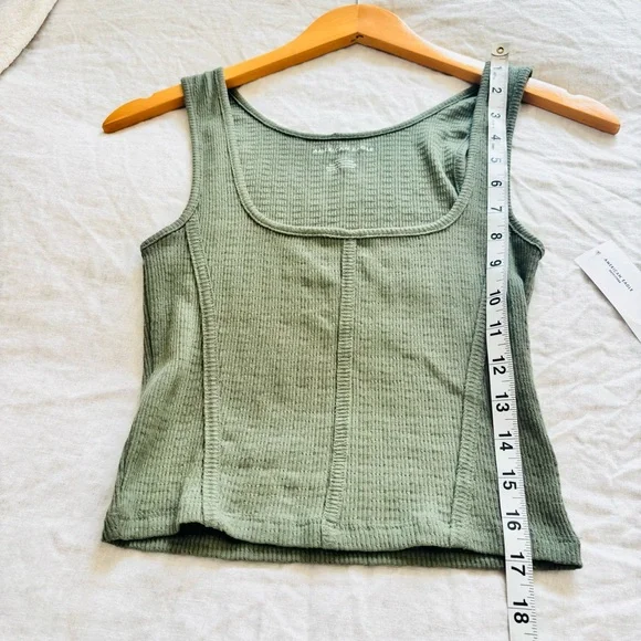 American Eagle Outfitters Dark Green corset tank - Picture 8 of 8